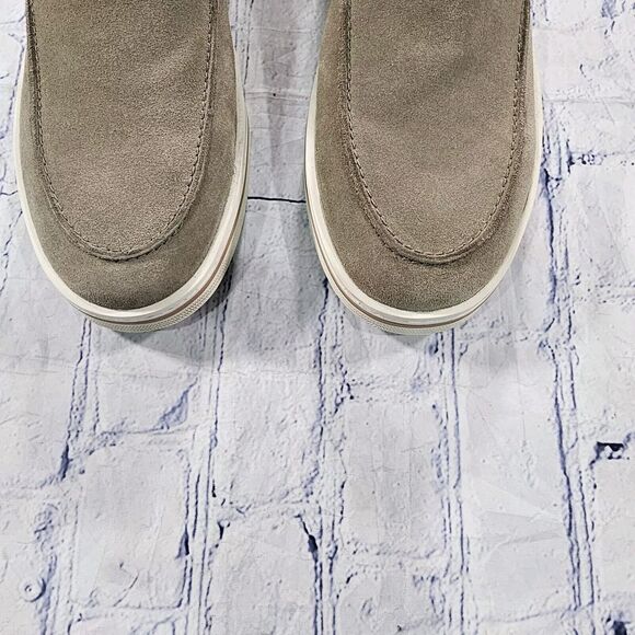 Ted Baker MENS SIZE 12 Hampshire Slip On Shoe Casual Sneaker Green Khaki Suede - Picture 4 of 9